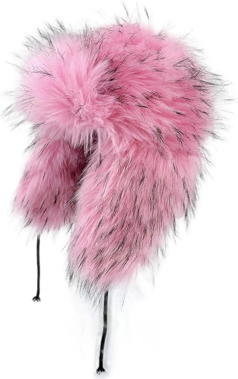 YFJNV Y2K Faux Fur Russian Hat, Soft, Warm Winter Trapper Hat with Earmuffs for Men and Women - Image 1